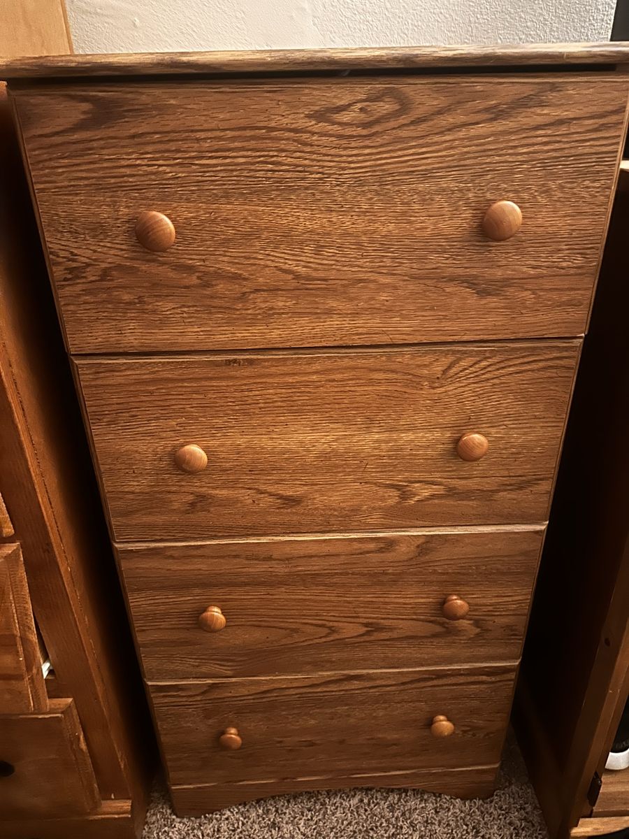 4 Drawer Wood Dresser