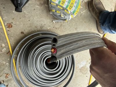2- Wirenco 6/3 UF-B Wire, Underground Feeder and Direct Earth Burial Cable (125 Ft Cut)