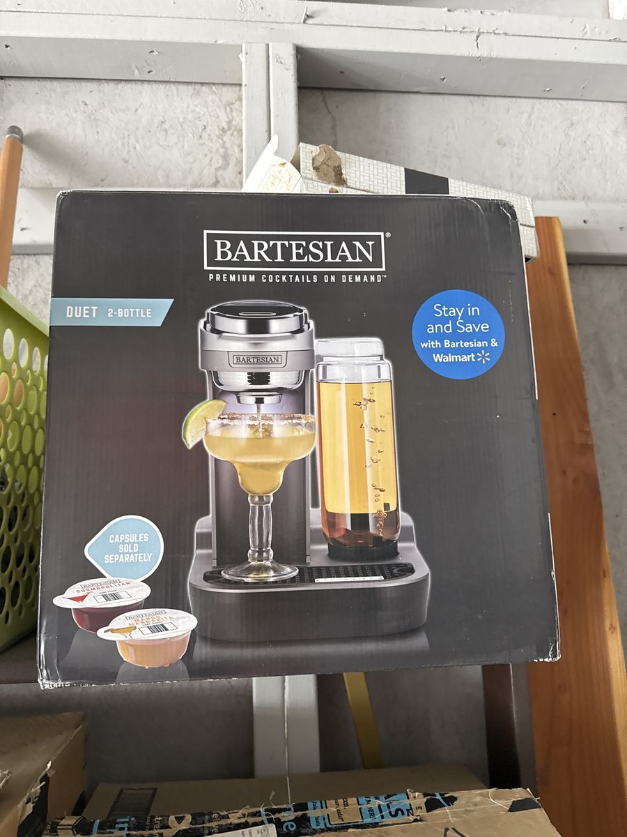 Bartesian Duet 2-Bottle Premium Cocktails On Demand Cocktail Machine - New in Box