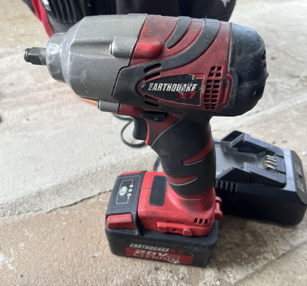 Earthquake XT 20V Cordless Impact Wrench w/ 4.0Ah Li-Ion Battery & Charger