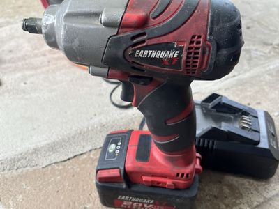 Earthquake XT 20V Cordless Impact Wrench w/ 4.0Ah Li-Ion Battery & Charger