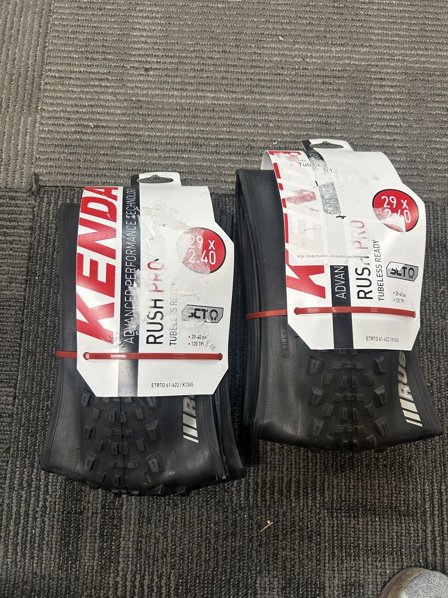 2 New Kenda Rush 29x2.4 mountain bike tires