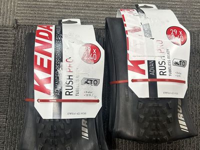 2 New Kenda Rush 29x2.4 mountain bike tires