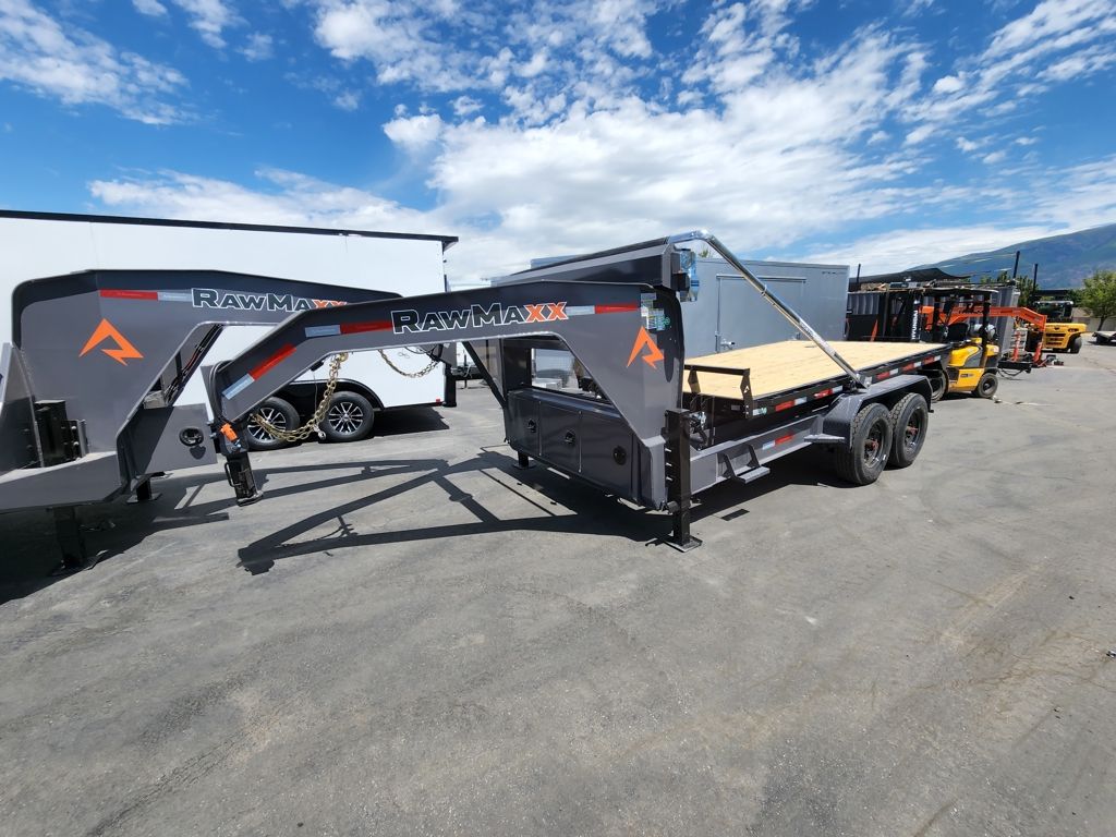 2026 RawMaxx 14' RDX Gooseneck 16K Roll Off Dump Trailer - BIN NOT INCLUDED
