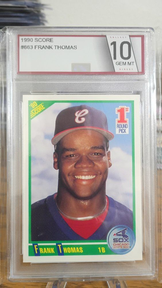 1990 Score Frank Thomas Graded 10 Card