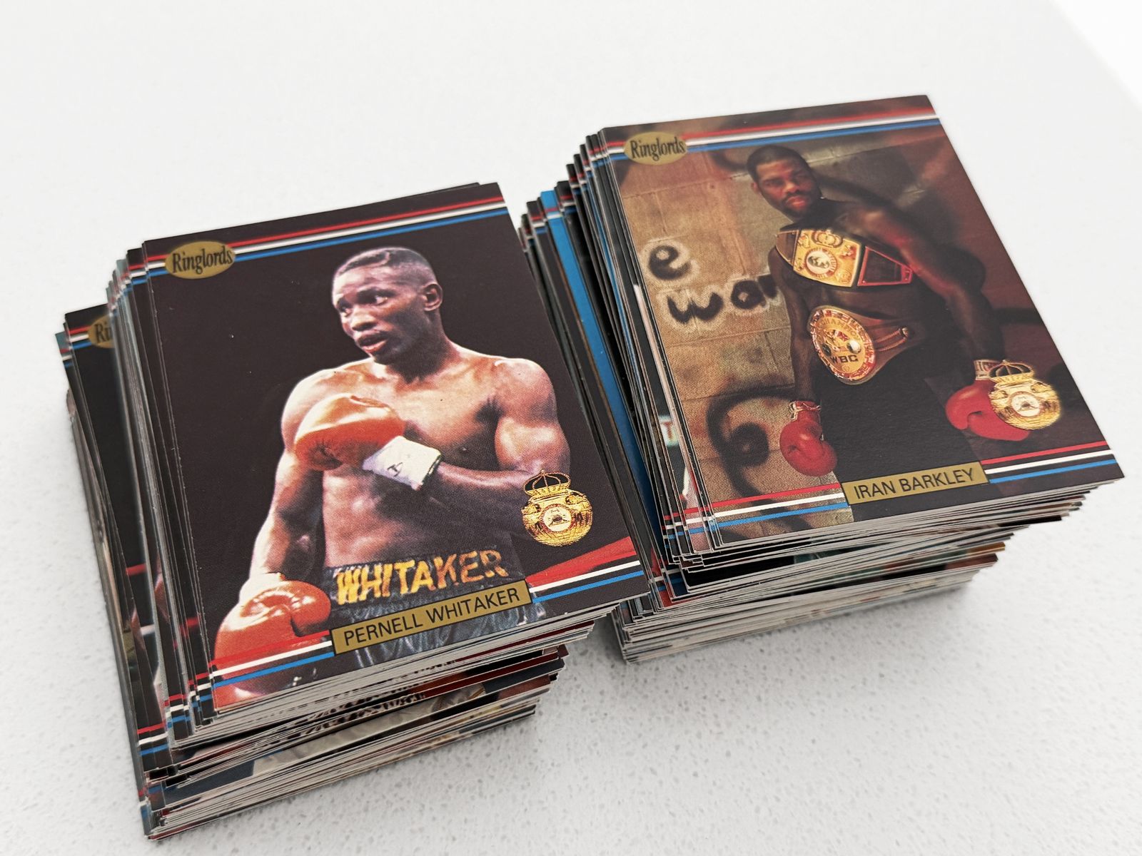 186 - Boxing sports trading cards.