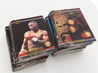 186 - Boxing sports trading cards.