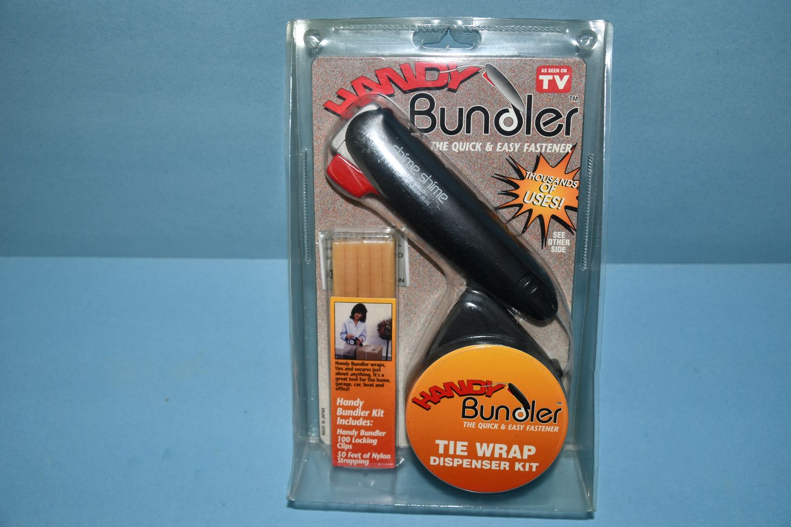 Handy Bundler, Tie Wrap Dispenser Kit The Quick Easy Fastener