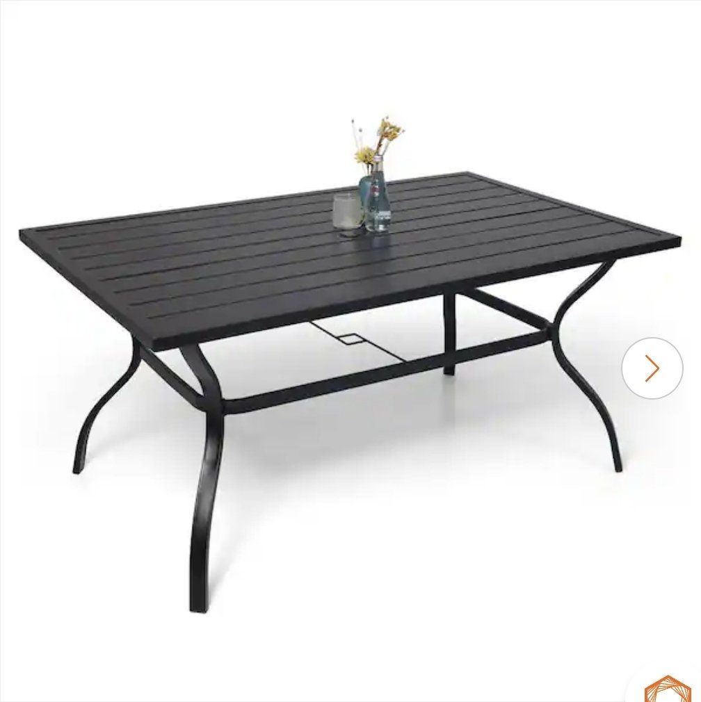 New Gray Square Patio Dining Table Outdoor Furniture