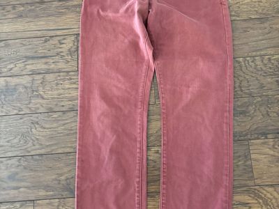Men's Lucky Pants Size 34x32 Red
