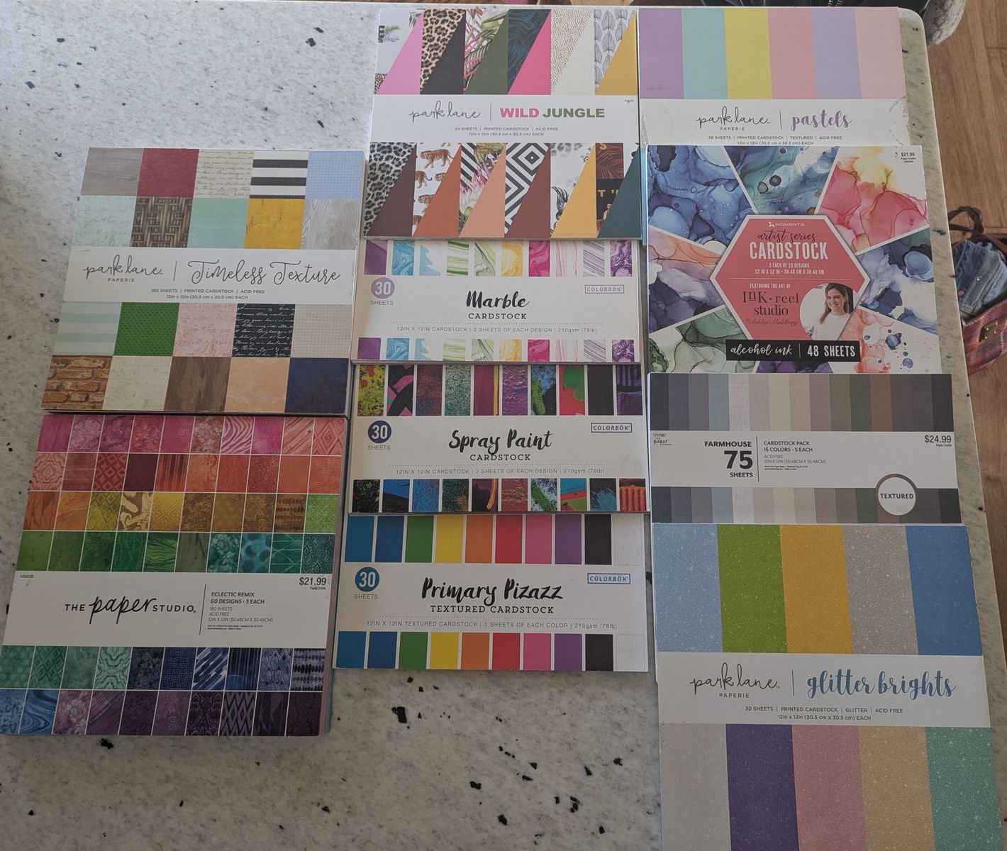 Scrapbook paper lot