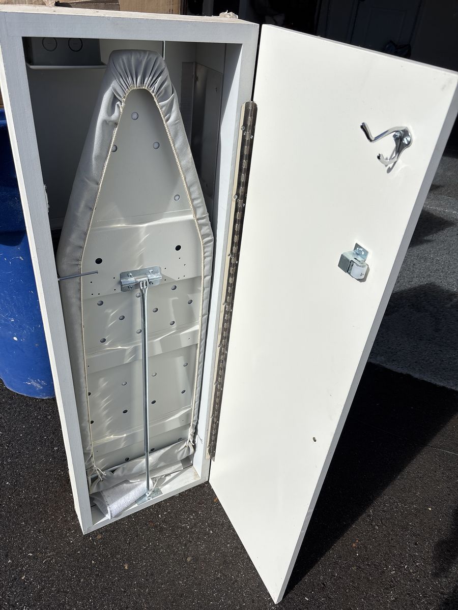 Wall mount ironing board