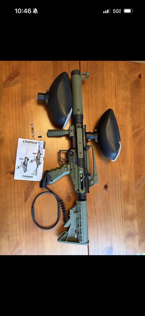 Tippman Cronus Paintball Gun with Accessories