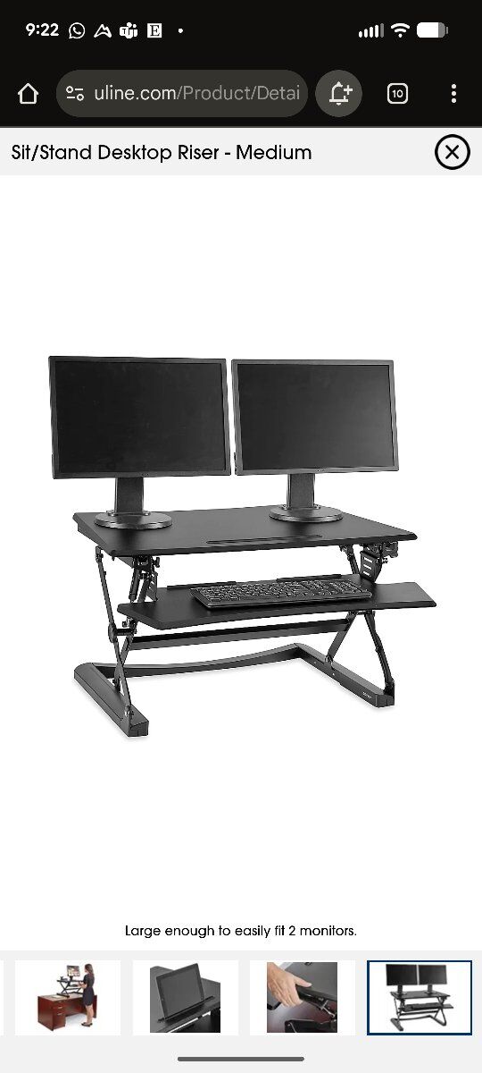 Sit / Stand Desktop Riser / Stand Up Desk Converter