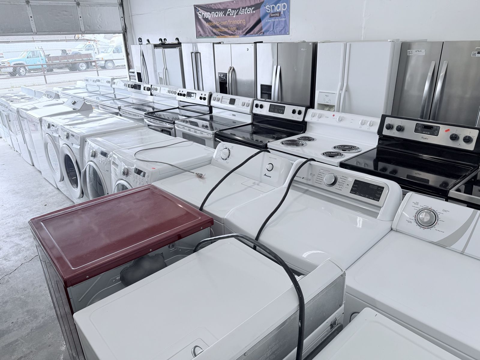 Washer's Dryer's Fridge's Range's Dishwasher's