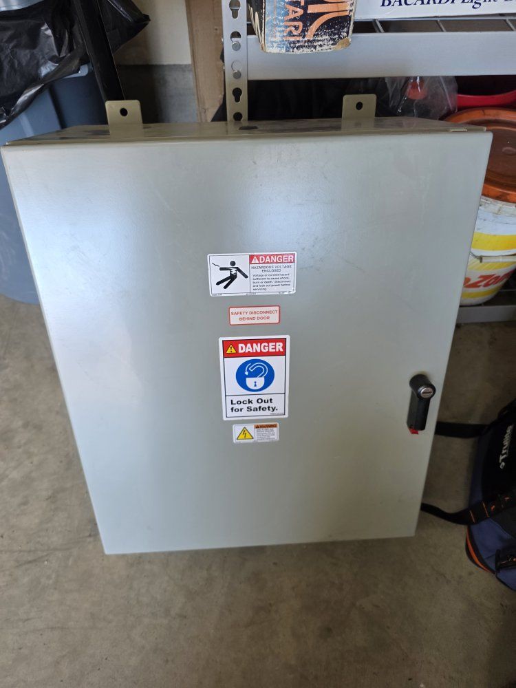 Industrial Electrical Control Panel Safety Disconnect E-Mon D-Mon Lockout Ready