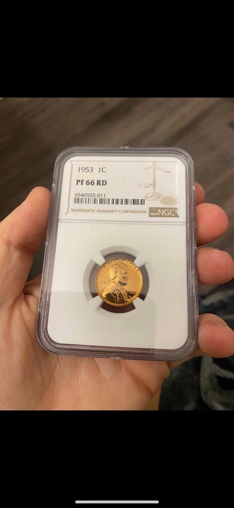 1953 1C Lincoln Wheat Penny PF PCGS 66 RD