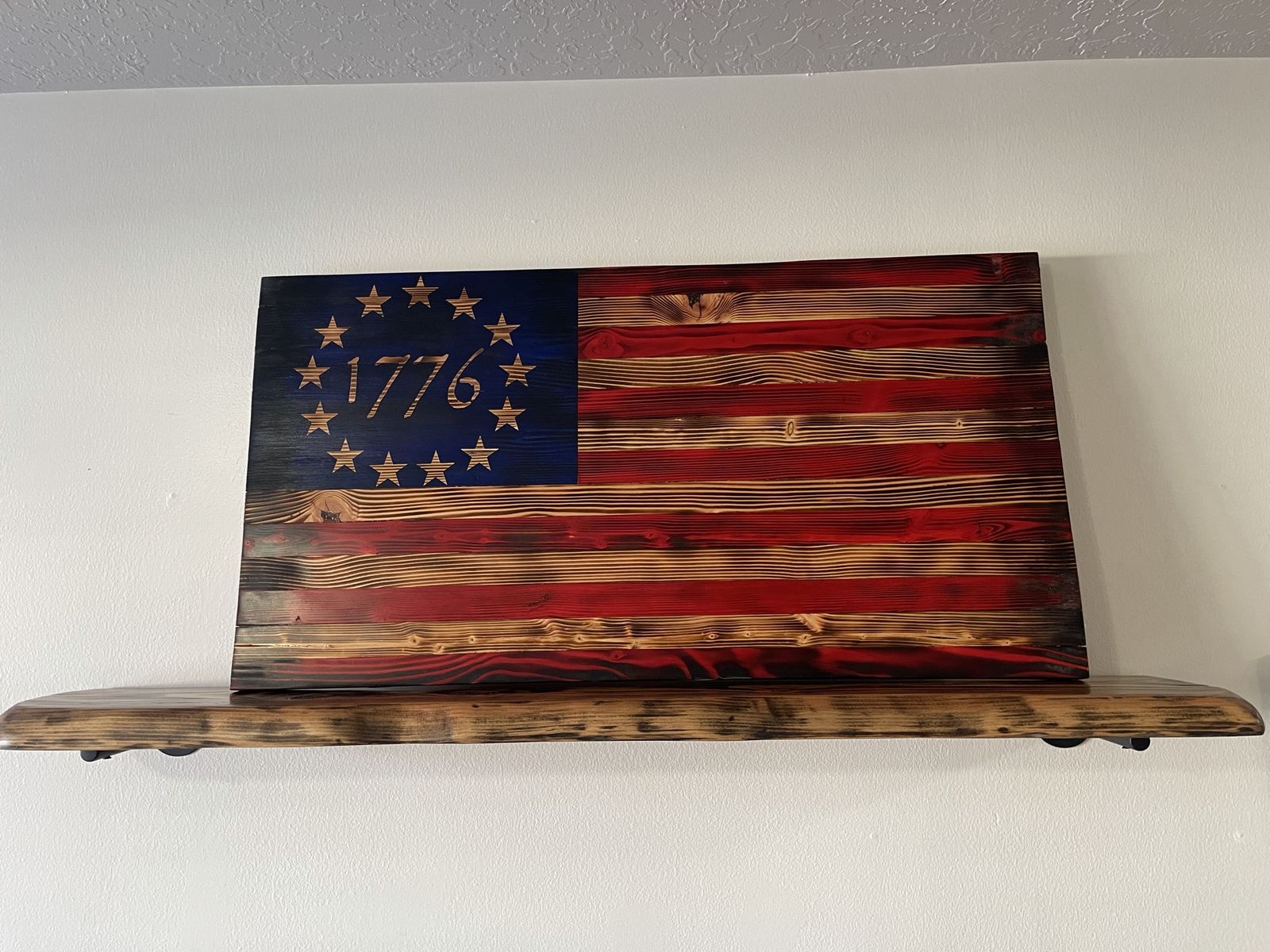 1776 Wood Flag