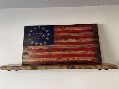 1776 Wood Flag