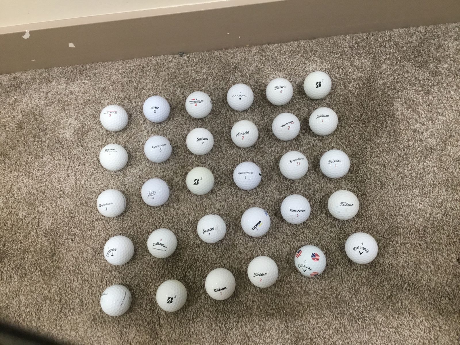 30 Assorted Golf Balls