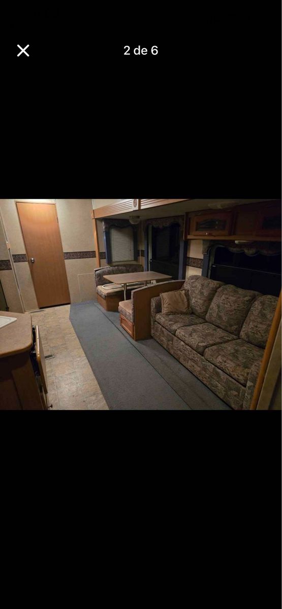 Fifth Wheel Travel Trailer with Slide-Out, Bunk Beds & Kitchen