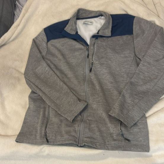 Orvis Classic Collection Men's Large Gray Full-Zip Fleece Jacket