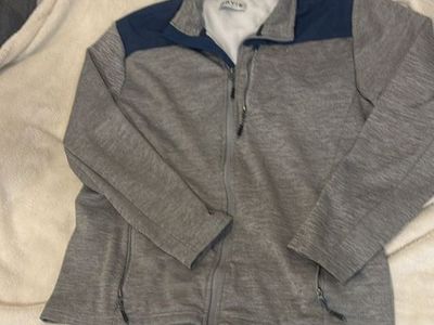 Orvis Classic Collection Men's Large Gray Full-Zip Fleece Jacket