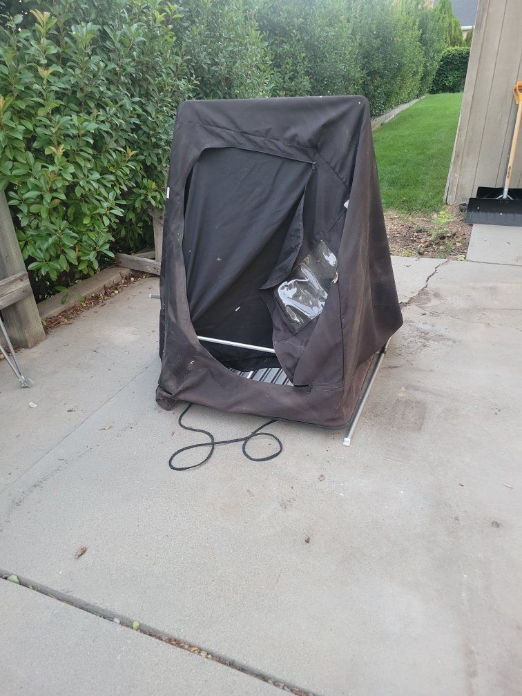 Free - Portable Flip-Over Ice Fishing Shelter Sled Tent