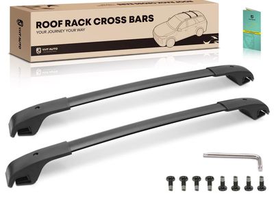 YHT AUTO Black Roof Rack Cross Bars Set with Hardware & Manual