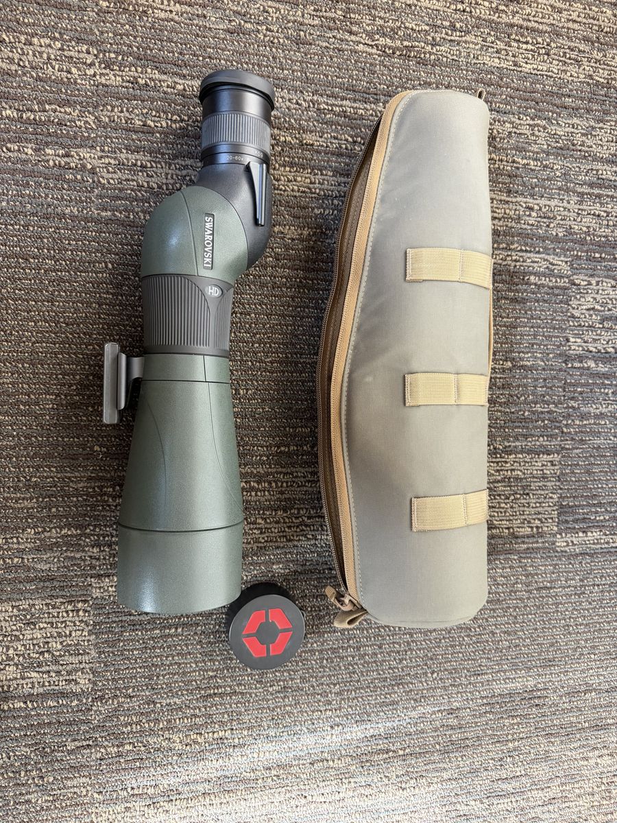 Swarovski STS 80 HD Spotting Scope w/ 20-60x Zoom Eyepiece — Ollin Adapter + Cases Included