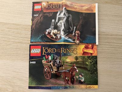 LEGO The Hobbit 79000 & The Lord of the Rings 9469 Sets with Instructions & Pieces
