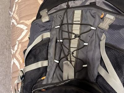 Outdoor Products Hiking Backpack Daypack Gray Black Bungee Storage