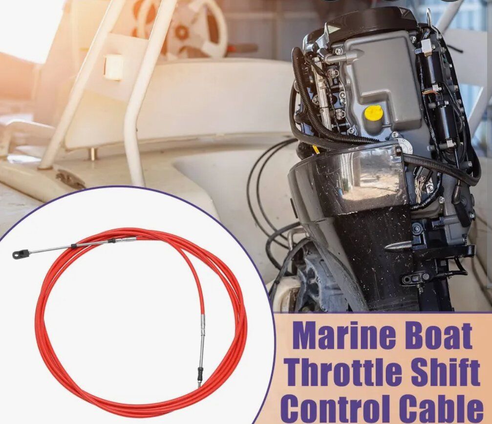 New 20ft Universal Marine Throttle Shifter Cable