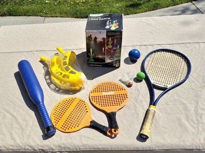 Wild Sports Light-Up Lawn Darts & Outdoor Games Bundle - Family Fun Set