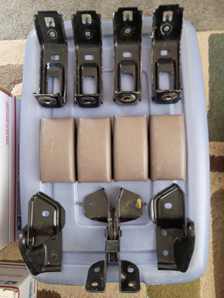 1996-2002 Toyota 4Runner OEM Rear Seat Mounting Brackets & Trim Covers