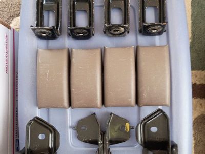 1996-2002 Toyota 4Runner OEM Rear Seat Mounting Brackets & Trim Covers
