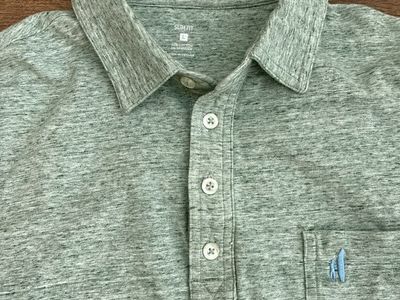 Johnny-O Mens Large Golf Shirt Heathered Polo 2.0