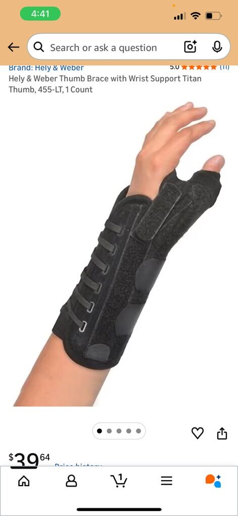 Heley Weber Left Wrist Brace