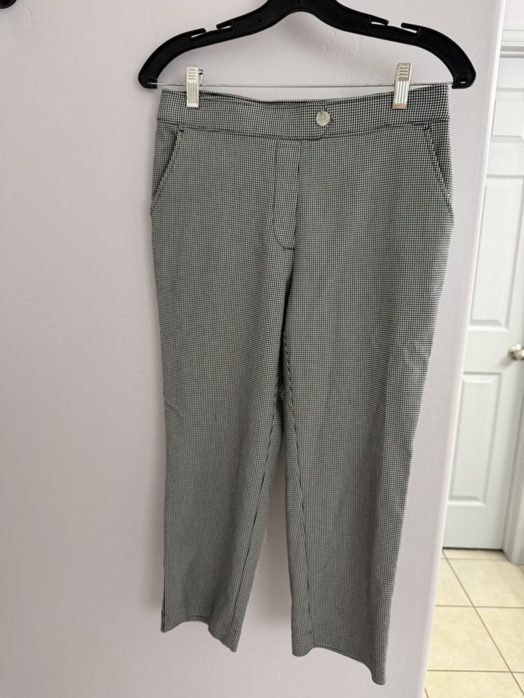 Rafaella Checkered Capris- Size 4