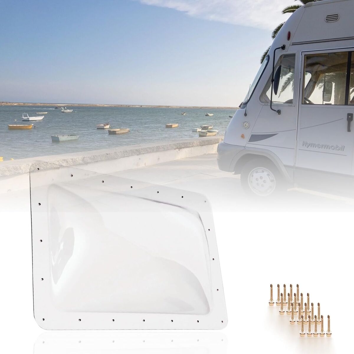 RV Skylight Replacement 18" x 26" -Universal Outer Dome Fits All Standard 14"x22"