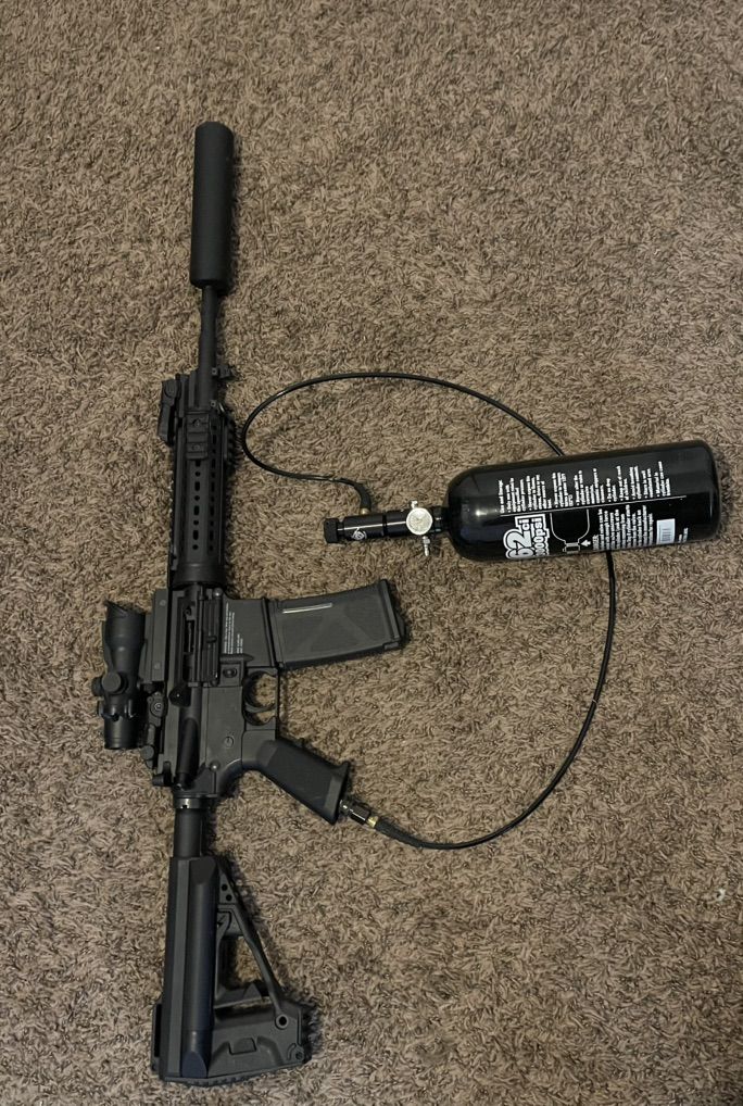 Tippmann M4 Carbine HPA W/ Recoil (trades)