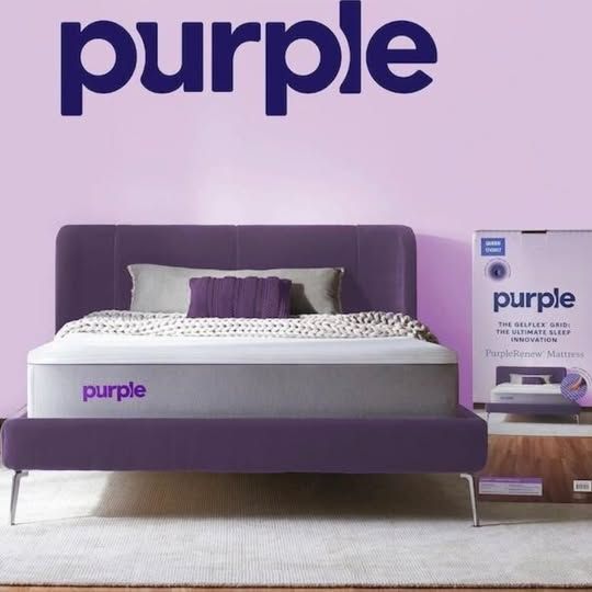 NEW Purple Renew Queen Mattress - 11 Inch - Breathable Gel Grid