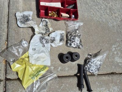 Large Lot of Metal Grommets & Snaps with Setting Tools - Mixed Sizes & Colors for Crafts & Fabric