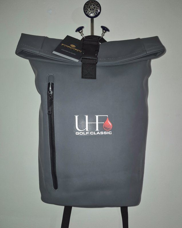 New! UHF Golf Classic Stormtech Sargasso 28L Graphite Rolltop Backpack Waterproof 210D Polyester