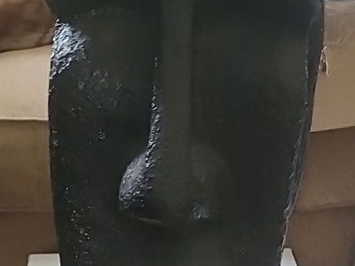 22” Moai Head Planter Large Black Textured Resin Outdoor Indoor Decorative Garden Pot