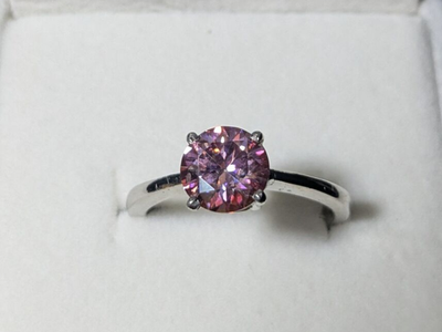 1.4ct pink diamond ring