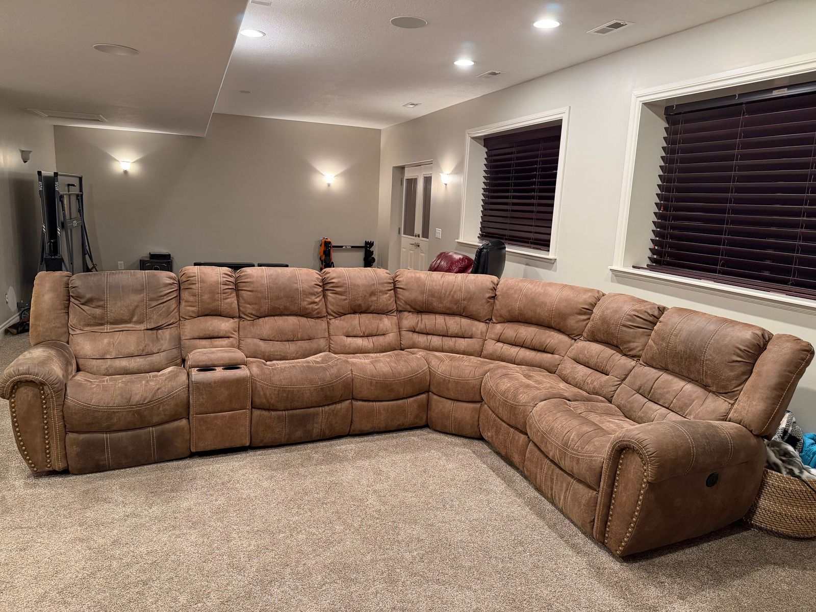 6-Piece Power Reclining Flexsteel Microfiber Sectional $200 or best offer