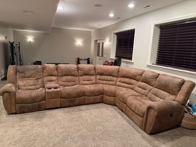 6-Piece Power Reclining Flexsteel Microfiber Sectional $200 or best offer