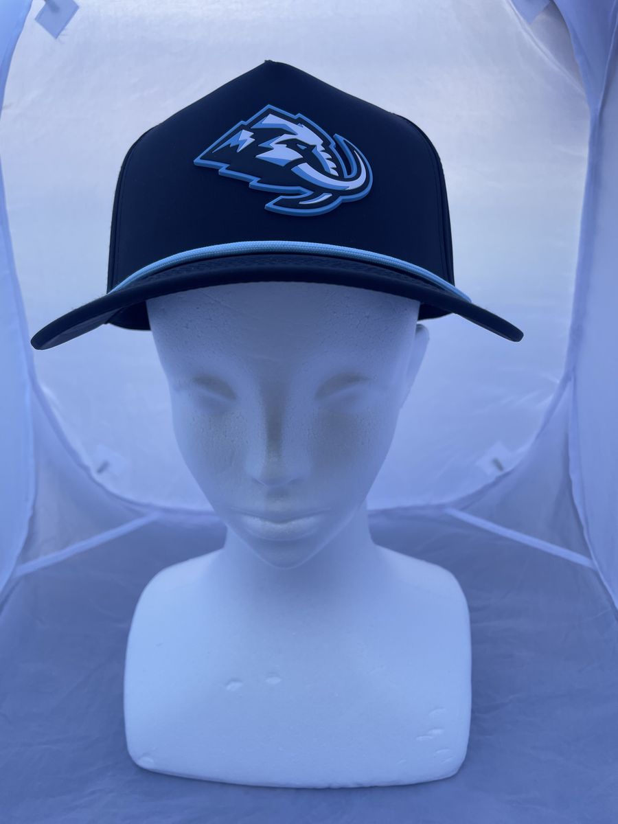 Utah Mammoth Branded Bills Curved 5 Panel Performance Rope Hat Black NHL Hockey