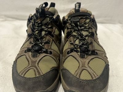 Ahnu women’s size 6 green/brown mesh and Leather waterproof hiking shoes